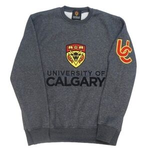 UNIVERSITY OF CALGARY Coat of Arms Motto Crew Sweatshirt, Medicine Faculty